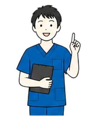 お薬について説明する医師のイラスト